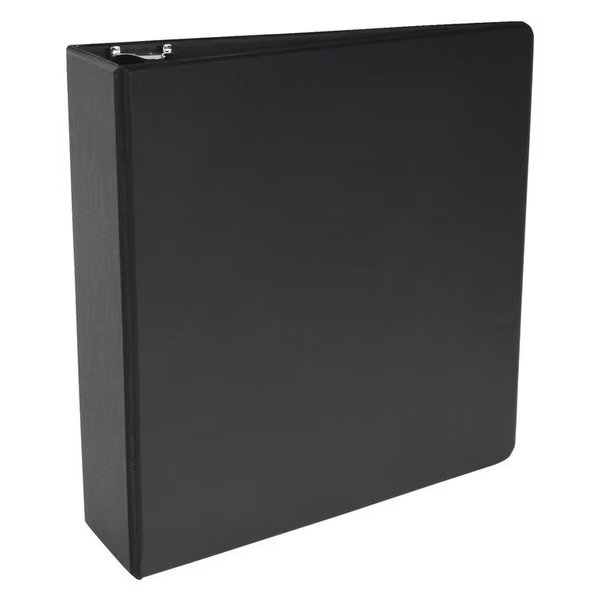BINDER D-RING 3 IN BLACK, School Smart, Mfr#: 2006457